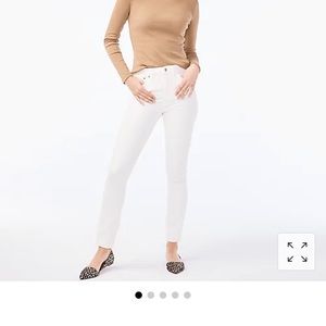 J Crew High Rise White Jeans